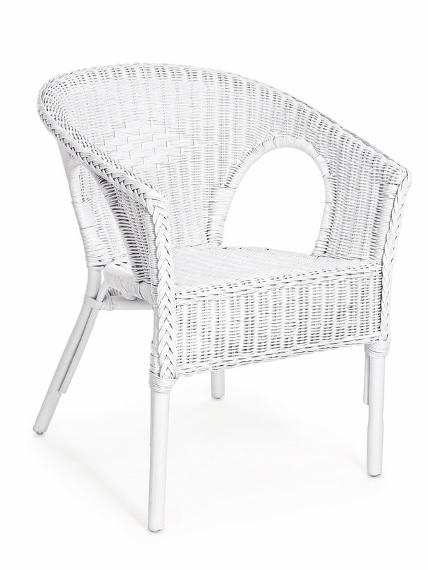 Set di 4 sedie da giardino Alliss Bianco (2)