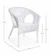 Set di 4 sedie da giardino Alliss Bianco (4)