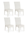 Set di 4 sedie da giardino Antalys Bianco