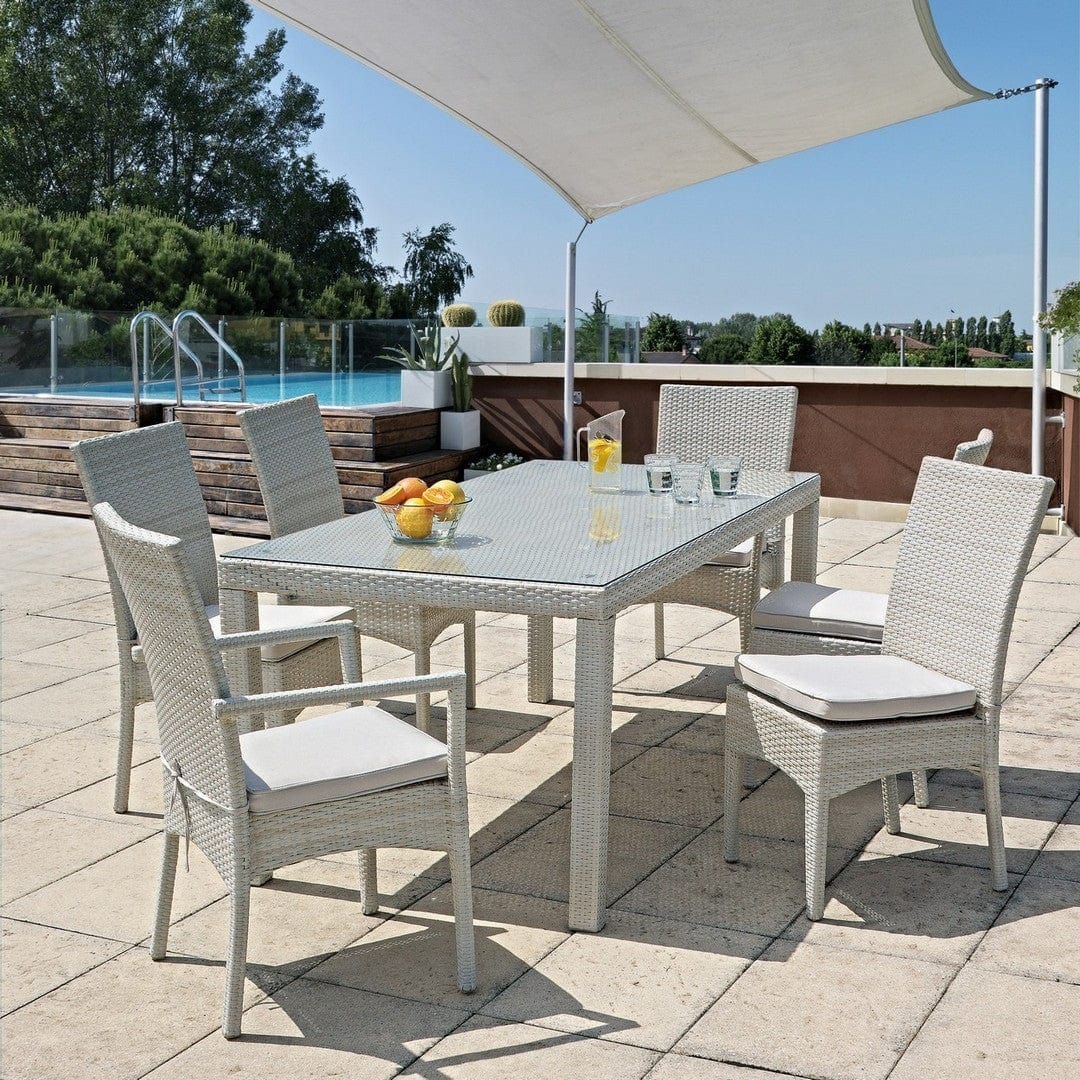 Set di 4 sedie da giardino Antalys Bianco (2)
