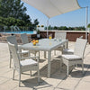 Set di 4 sedie da giardino Antalys Bianco (2)
