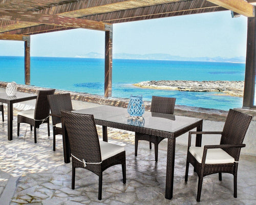 Set di 4 sedie da giardino Antalys Marrone (1)