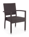 Set di 4 sedie da giardino Astoni Marrone (2)