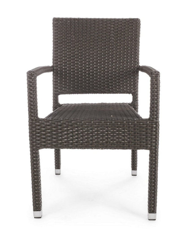 Set di 4 sedie da giardino Astoni Marrone (3)