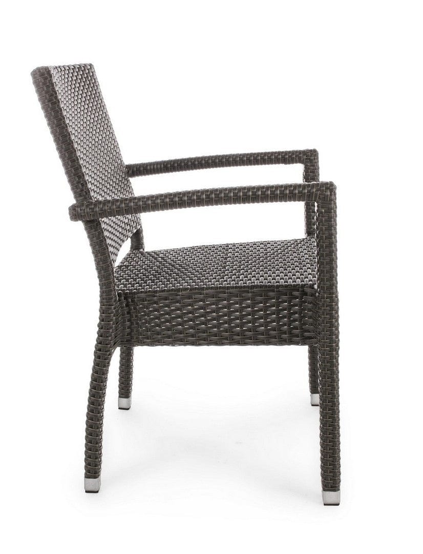 Set di 4 sedie da giardino Astoni Marrone (5)