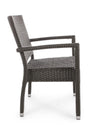 Set di 4 sedie da giardino Astoni Marrone (5)