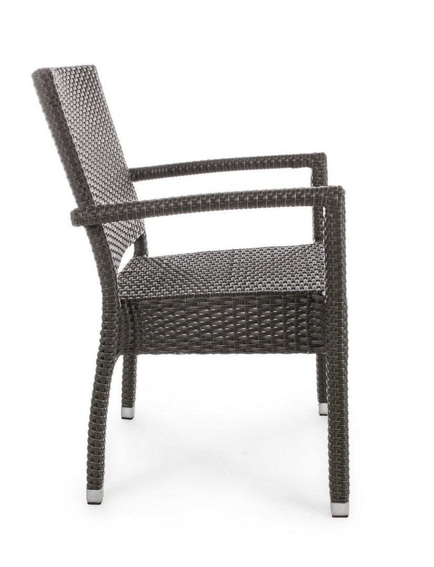 Set di 4 sedie da giardino Astoni Marrone (5)