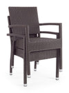 Set di 4 sedie da giardino Astoni Marrone (6)