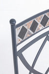 Set di 4 sedie da giardino Berkley Grigio (3)