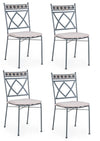Set di 4 sedie da giardino Berkley I Grigio