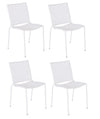 Set di 4 sedie da giardino Circle Bianco