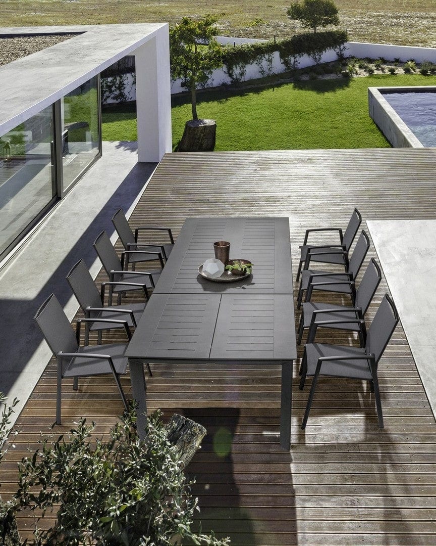 Set di 4 sedie da giardino Cruise Grigio (3)