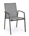 Set di 4 sedie da giardino Cruise Grigio (4)