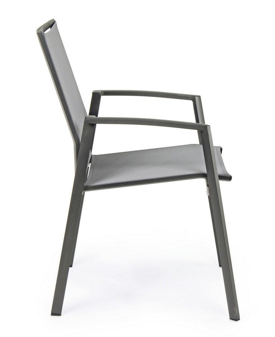 Set di 4 sedie da giardino Cruise Grigio (6)