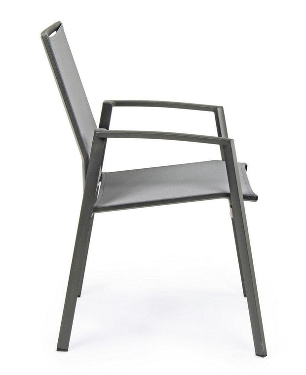 Set di 4 sedie da giardino Cruise Grigio (6)