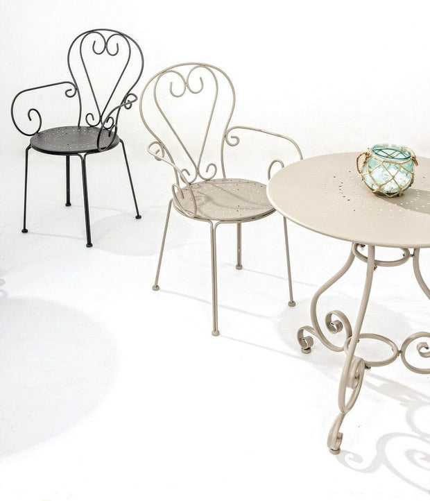 Set di 4 sedie da giardino Etienne Antracite (3)