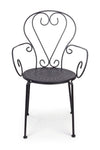 Set di 4 sedie da giardino Etienne Antracite (4)
