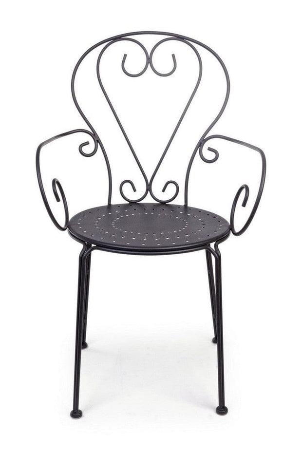 Set di 4 sedie da giardino Etienne Antracite (4)