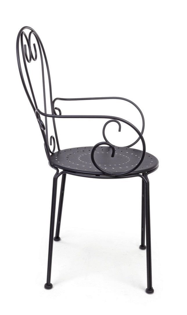 Set di 4 sedie da giardino Etienne Antracite (5)