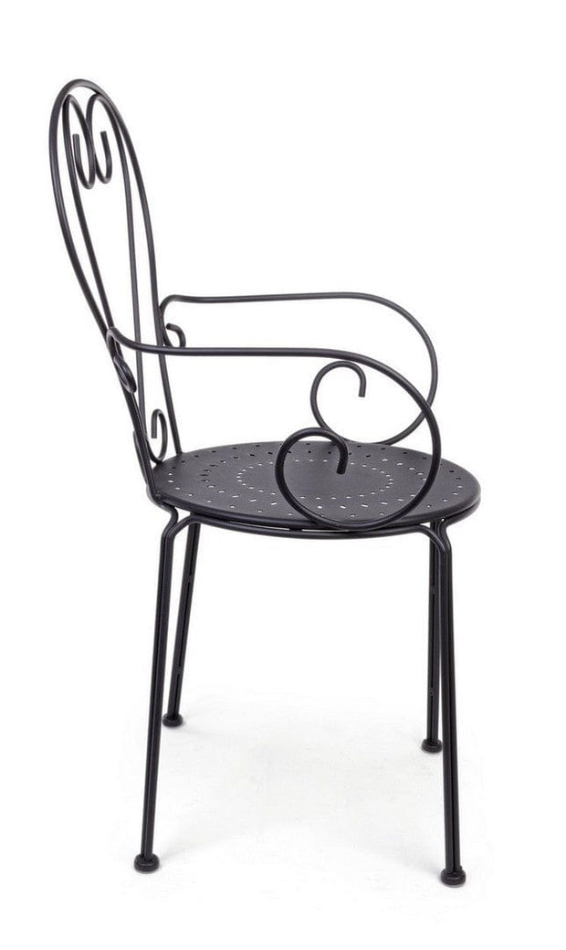 Set di 4 sedie da giardino Etienne Antracite (5)