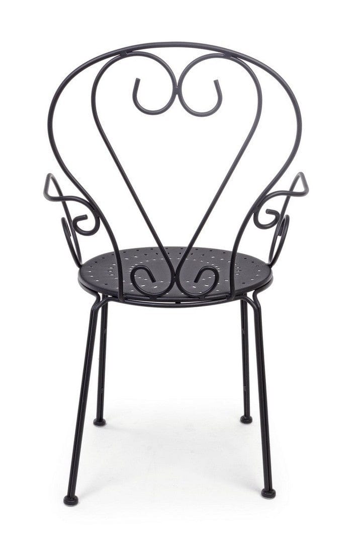 Set di 4 sedie da giardino Etienne Antracite (6)