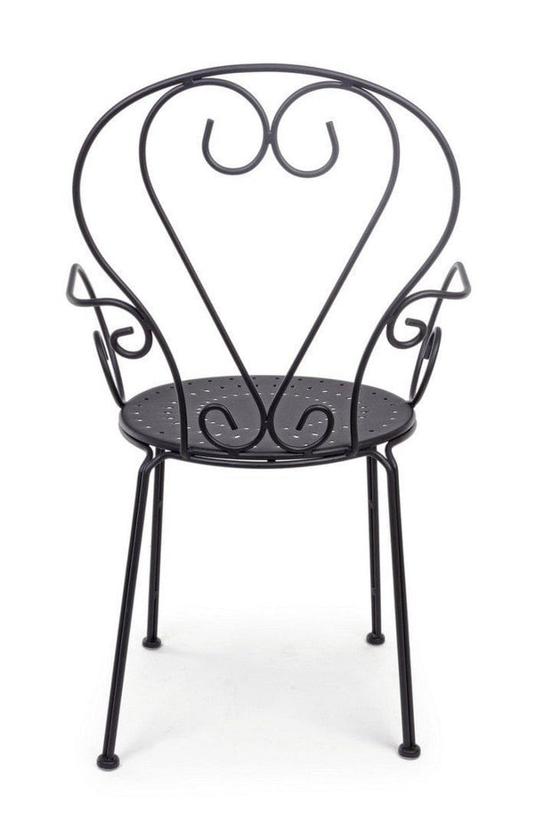 Set di 4 sedie da giardino Etienne Antracite (6)