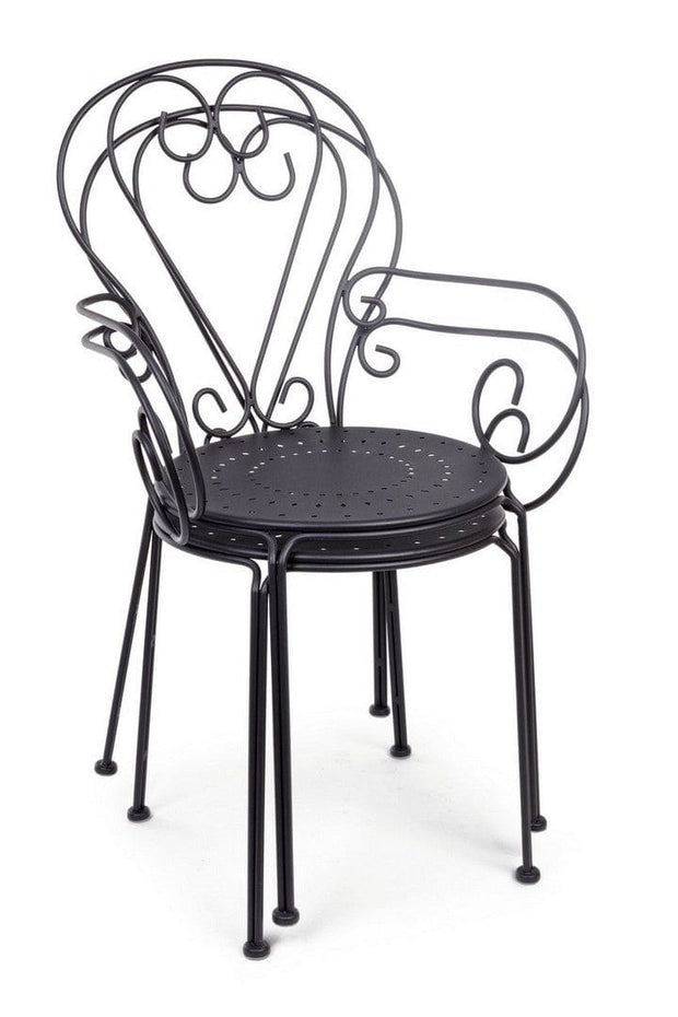 Set di 4 sedie da giardino Etienne Antracite (7)