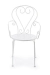 Set di 4 sedie da giardino Etienne Bianco (4)