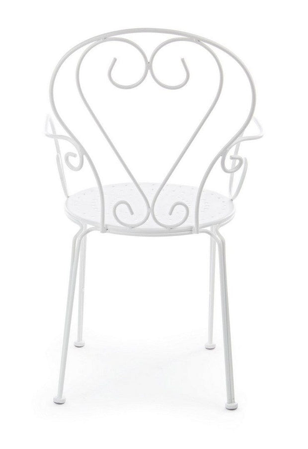 Set di 4 sedie da giardino Etienne Bianco (6)