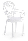 Set di 4 sedie da giardino Etienne Bianco (7)