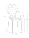 Set di 4 sedie da giardino Etienne Bianco (8)