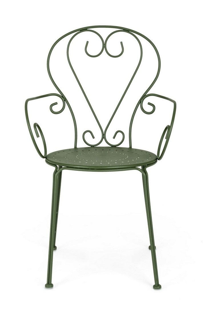 Set di 4 sedie da giardino Etienne Verde (2)