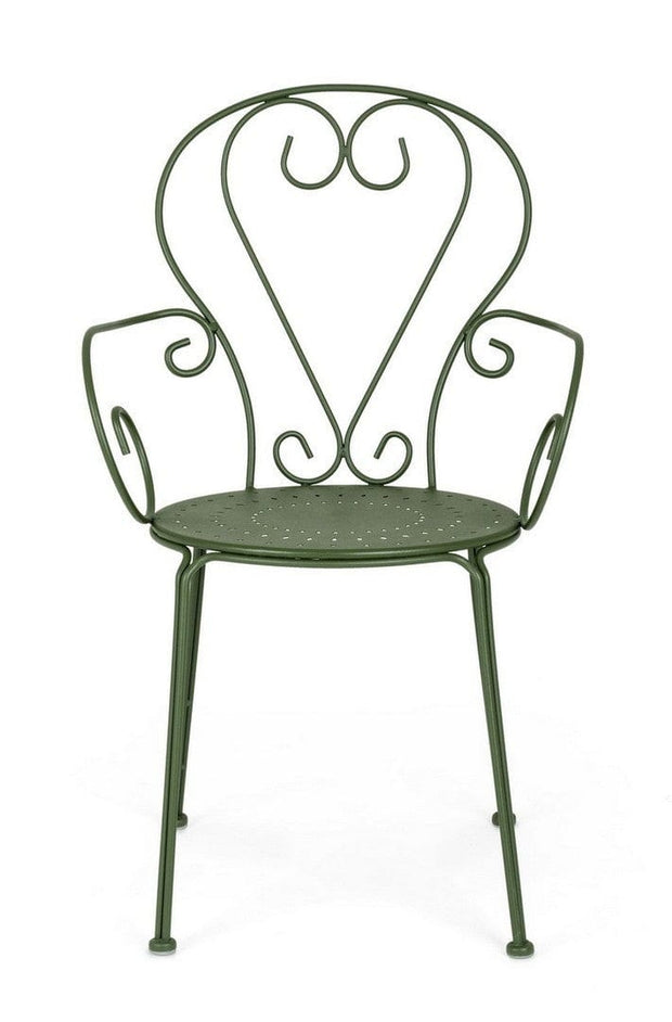 Set di 4 sedie da giardino Etienne Verde (2)