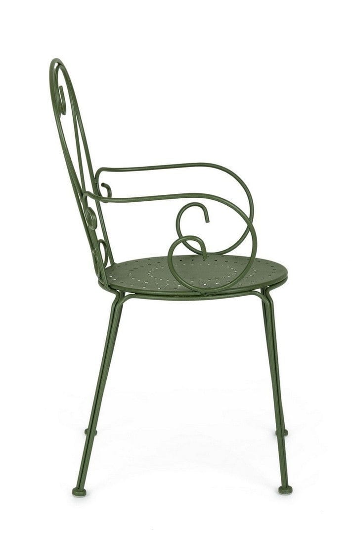 Set di 4 sedie da giardino Etienne Verde (3)