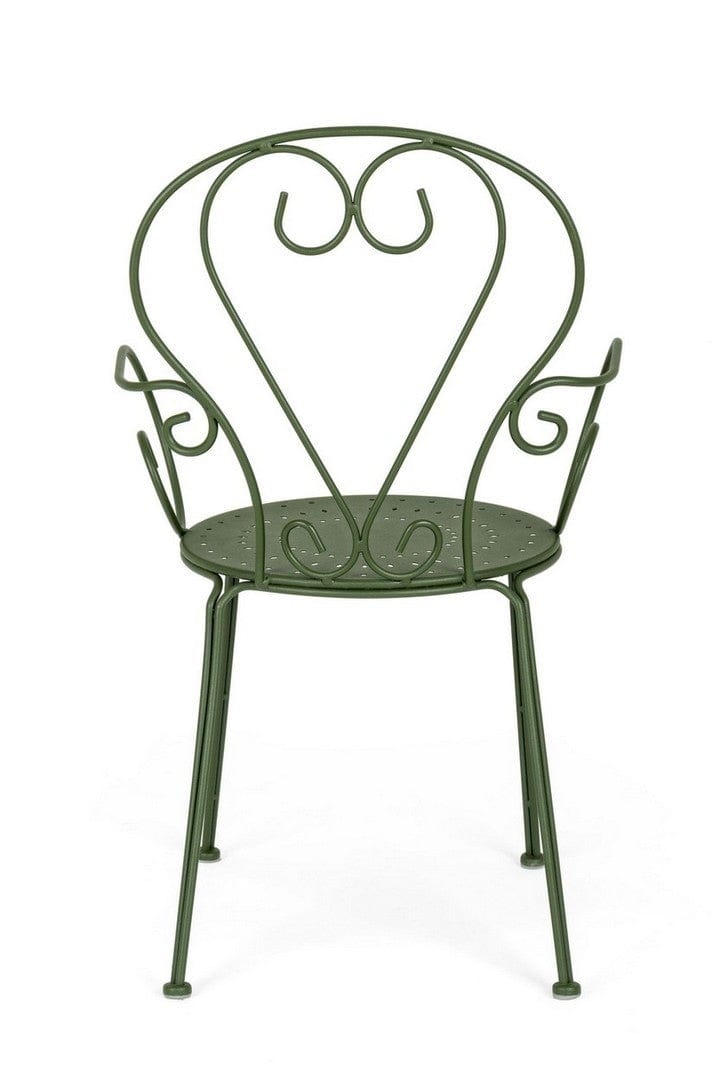 Set di 4 sedie da giardino Etienne Verde (4)