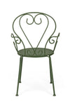 Set di 4 sedie da giardino Etienne Verde (4)