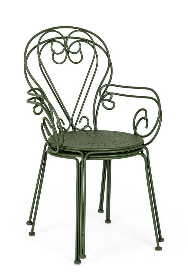 Set di 4 sedie da giardino Etienne Verde (7)