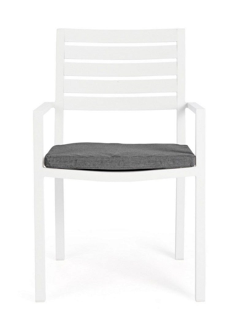 Set di 4 sedie da giardino Helina Bianco (3)