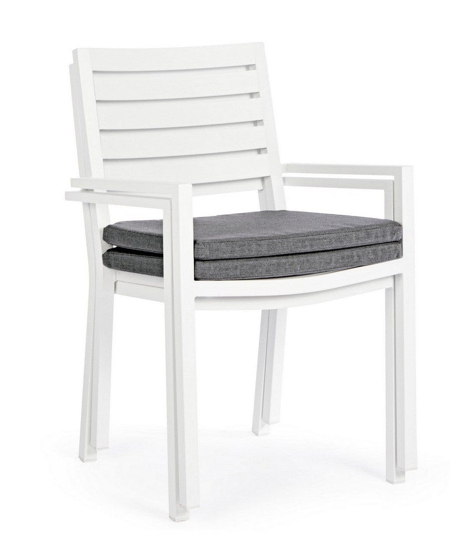 Set di 4 sedie da giardino Helina Bianco (7)