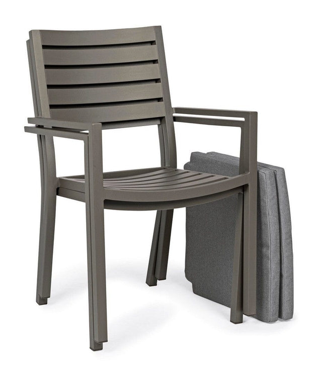 Set di 4 sedie da giardino Helina Cappuccino (8)