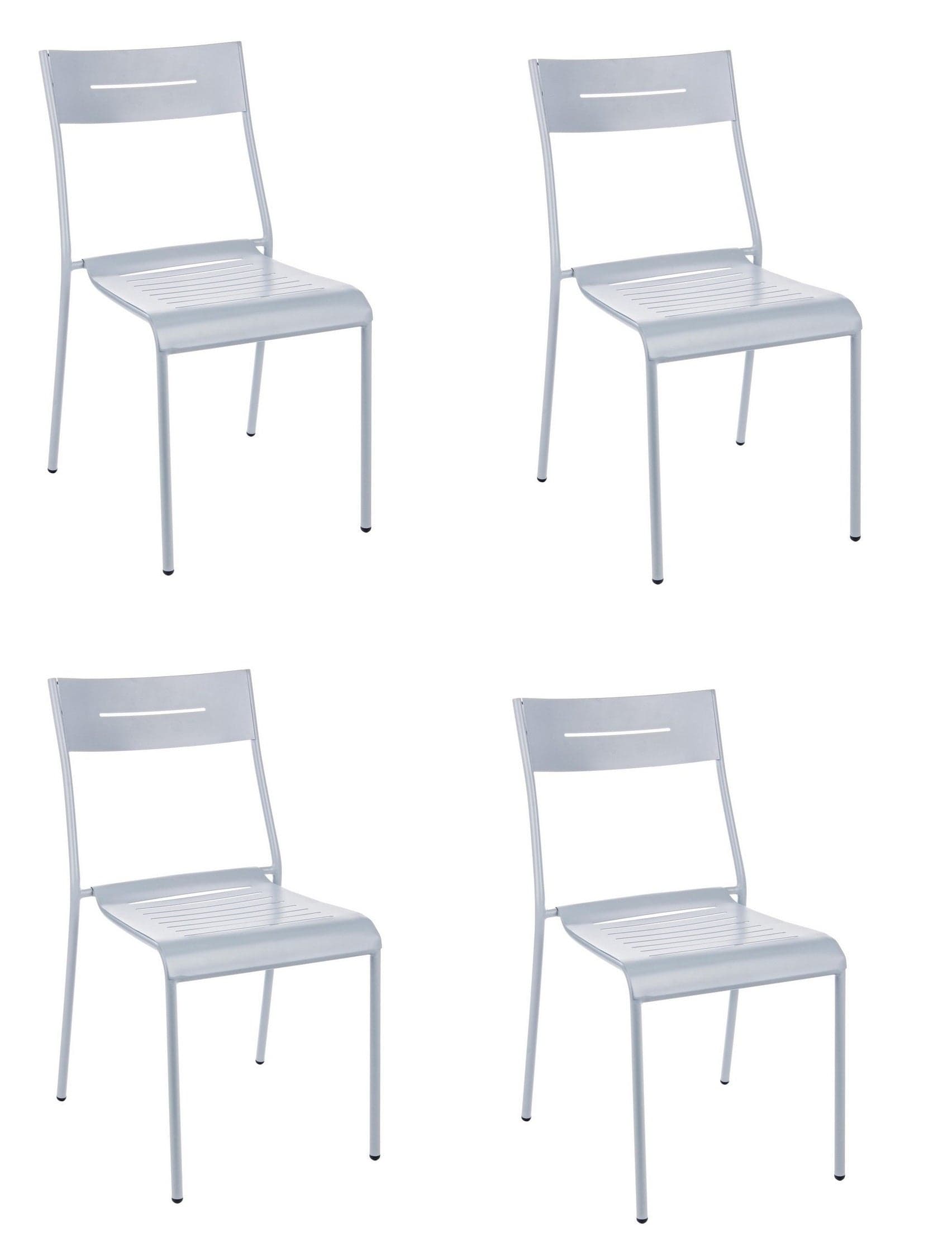 Set di 4 sedie da giardino Issy Blu