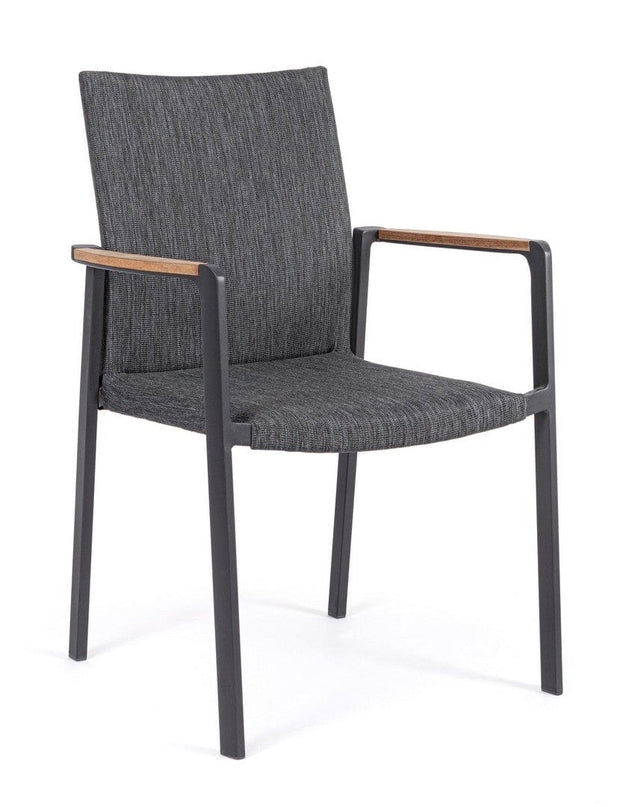 Set di 4 sedie da giardino Jalisco Grigio (3)
