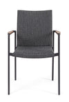 Set di 4 sedie da giardino Jalisco Grigio (4)