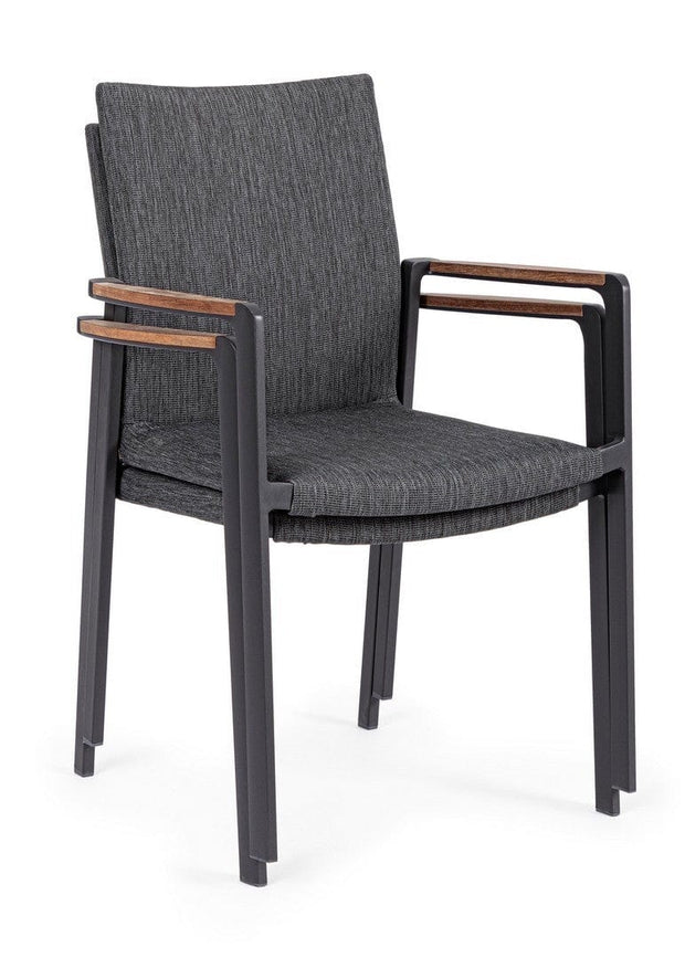 Set di 4 sedie da giardino Jalisco Grigio (7)