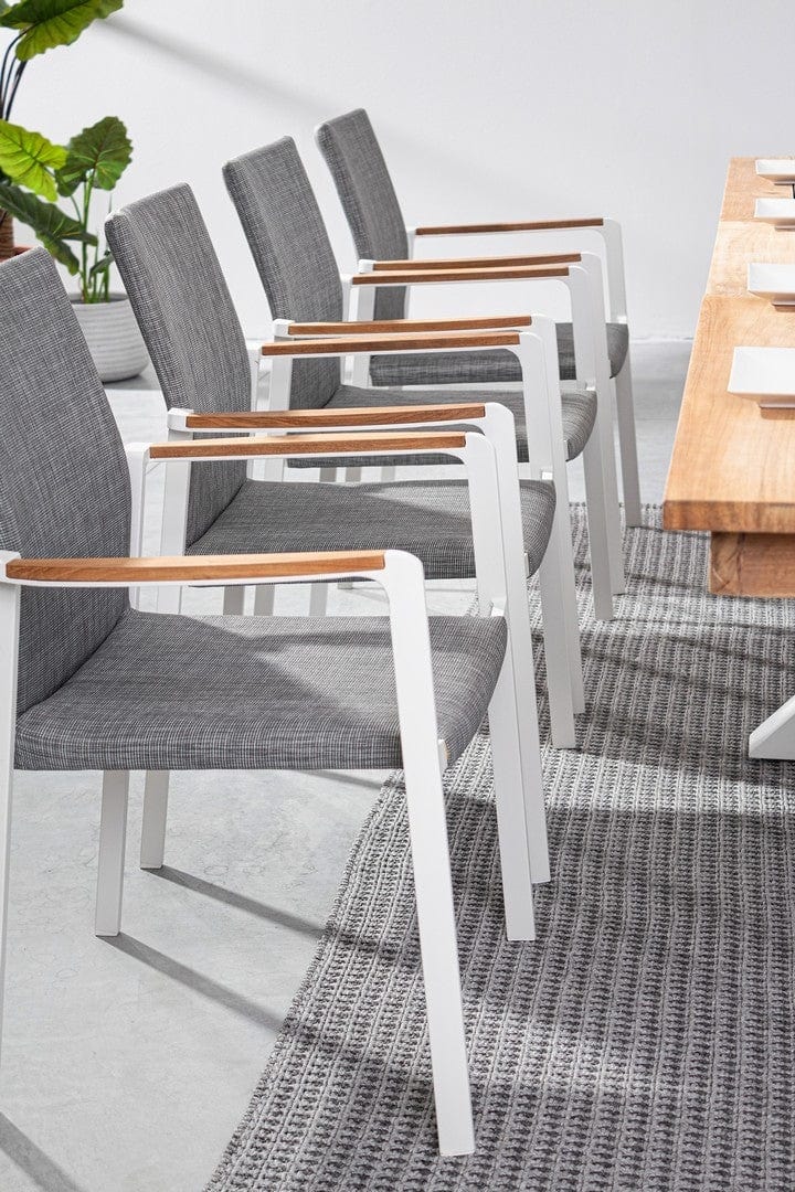 Set di 4 sedie da giardino Jalisco Grigio (2)