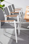 Set di 4 sedie da giardino Jalisco Grigio (2)