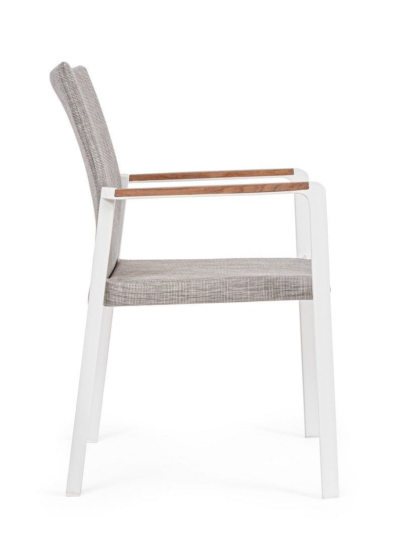 Set di 4 sedie da giardino Jalisco Grigio (6)