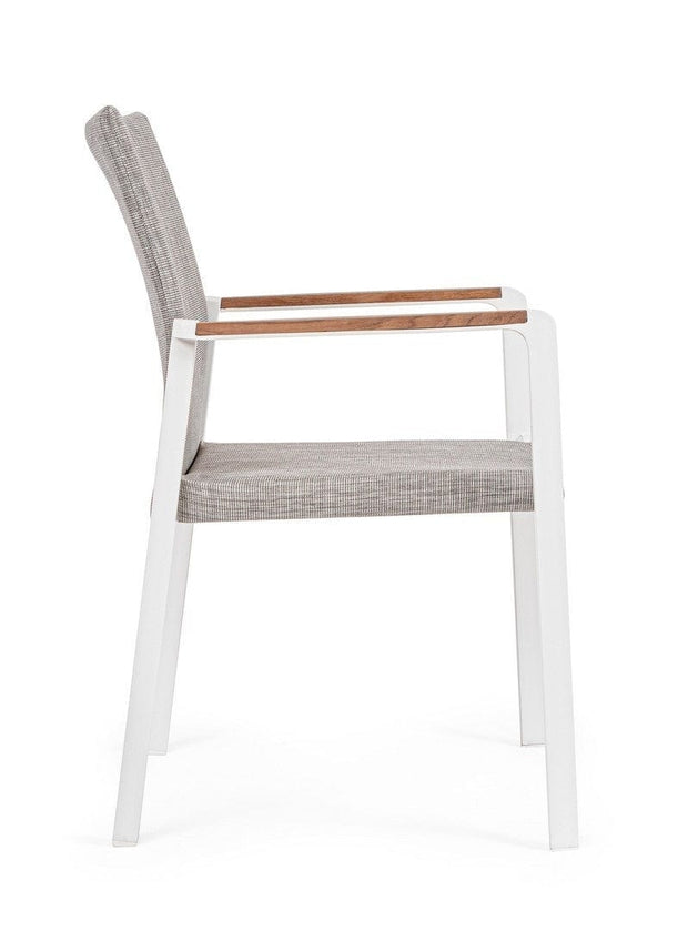 Set di 4 sedie da giardino Jalisco Grigio (6)