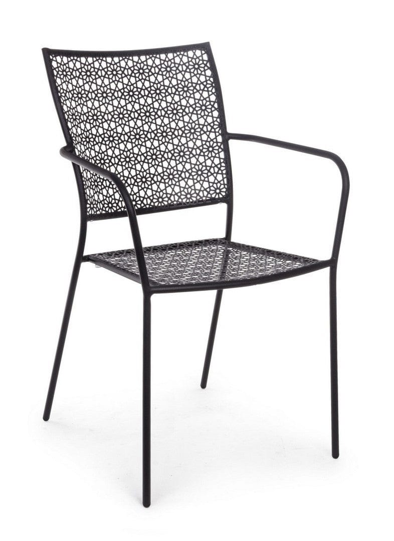 Set di 4 sedie da giardino Jodie Antracite (2)