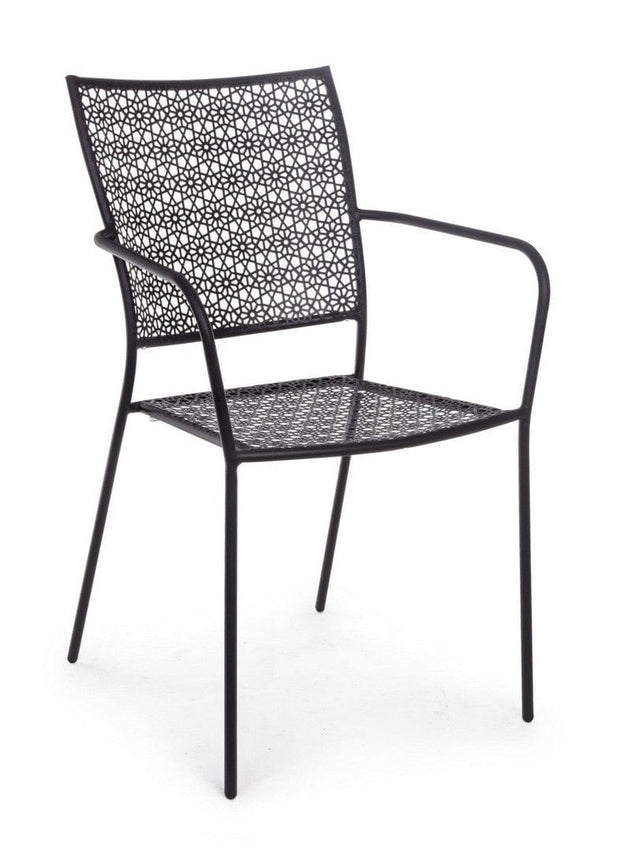 Set di 4 sedie da giardino Jodie Antracite (2)